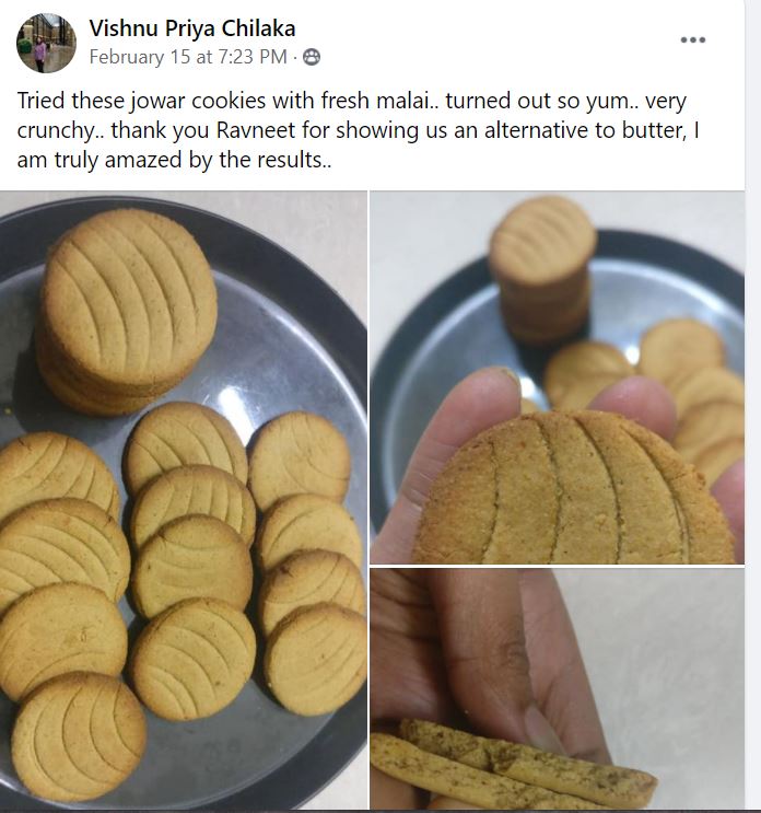 Baking With Jowar Flour Cookies [ 3Ingredient GlutenFree Biscuits