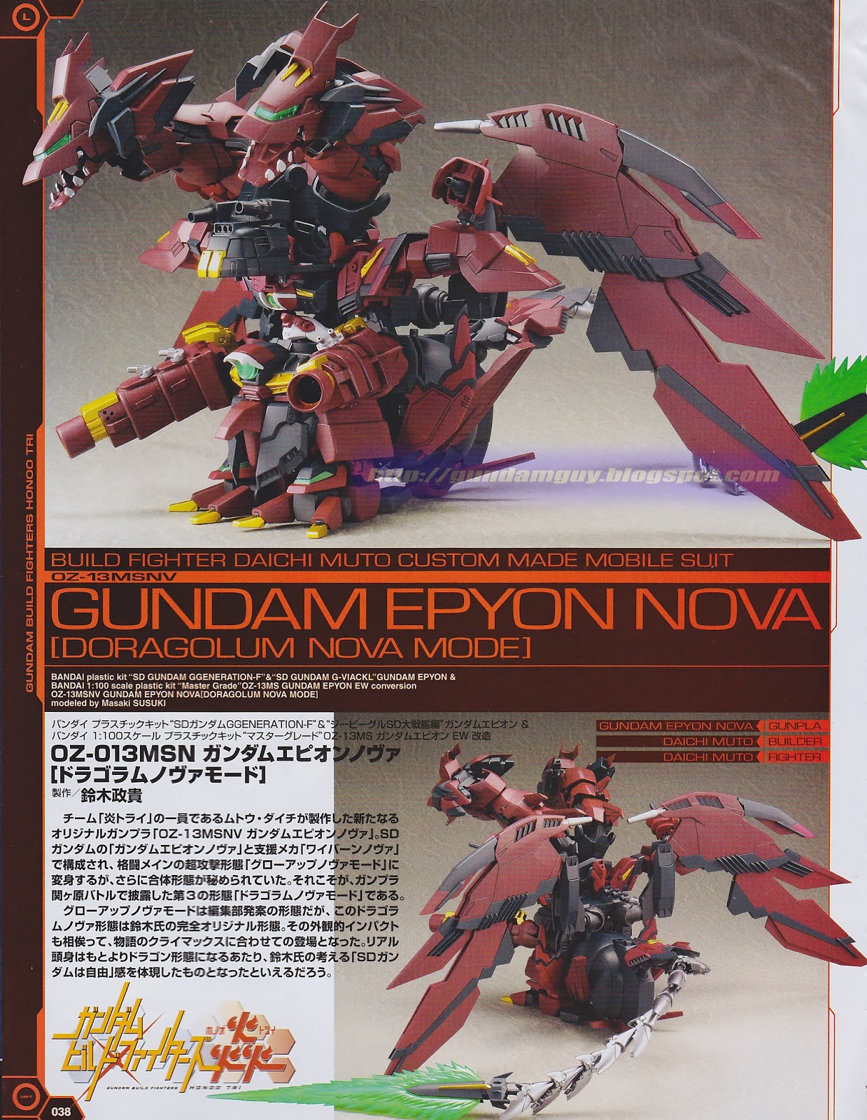 Gundam Guy Gundam Epyon Nova Doragolum Nova Mode