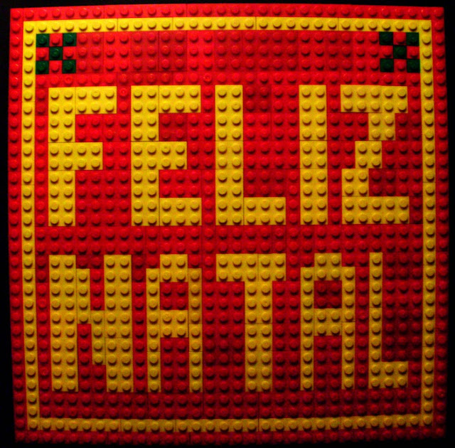 MOC LEGO mosaico Feliz Natal