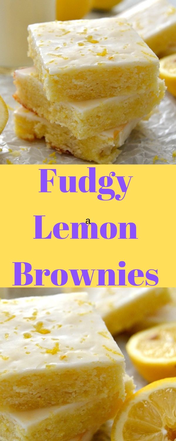 Fudgy Lemon Brownies