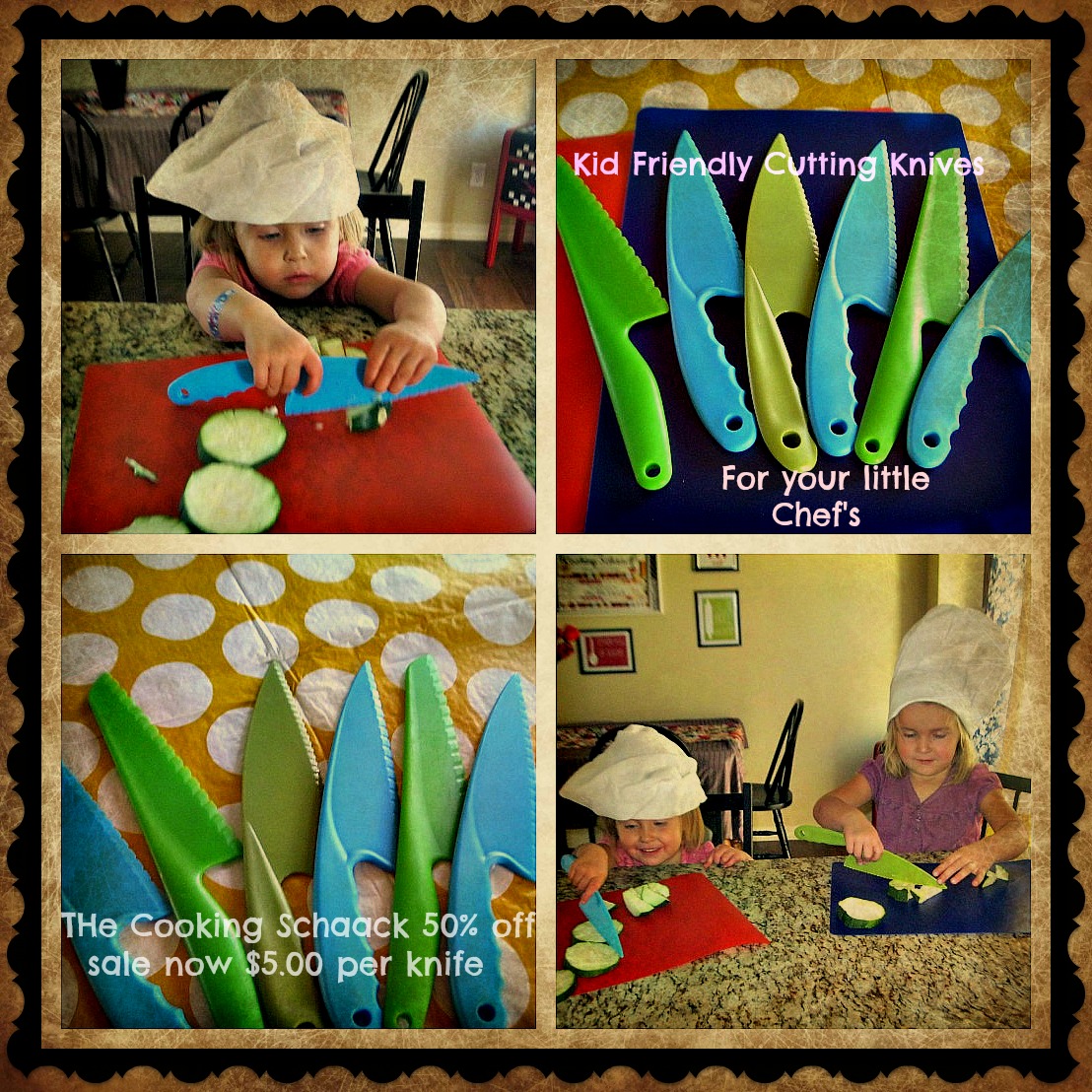 The Cooking Schaack Kid Friendly Chef Knives on sale now
