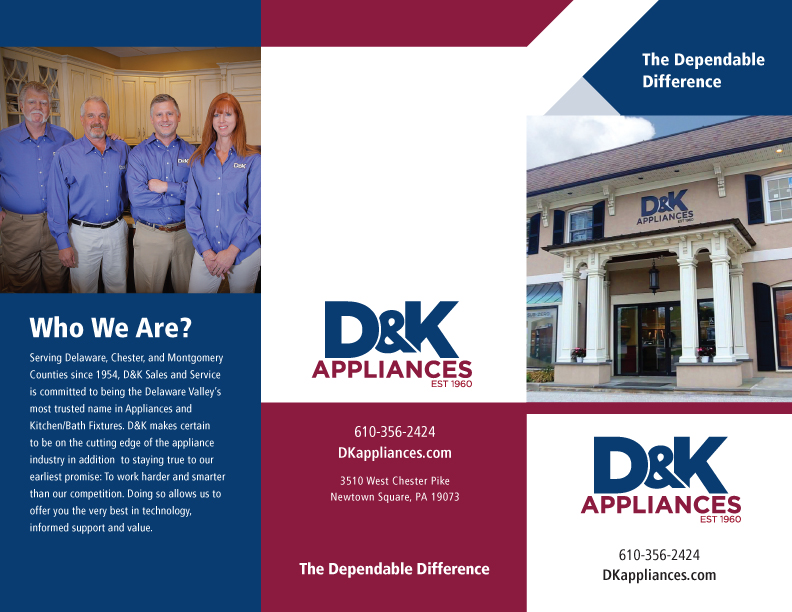 J. M. Fox Associates Newtown, PA New Trifold Brochure for D&K