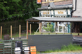 Outdoor seating at The Cumberland Arms