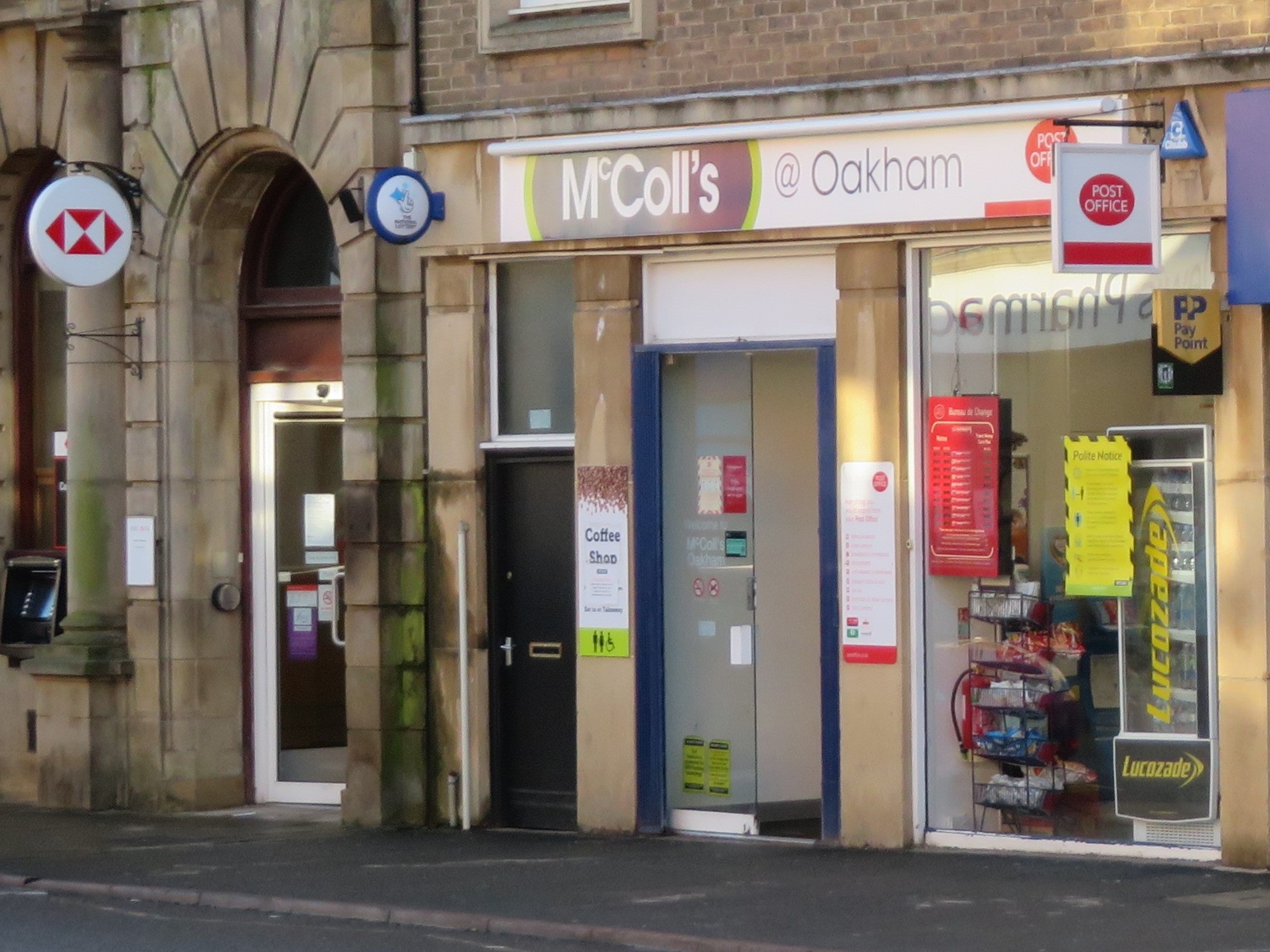 Martin Brookes Oakham McColls and Oakham Post Office Oakham Rutland Essential Places Open Lock