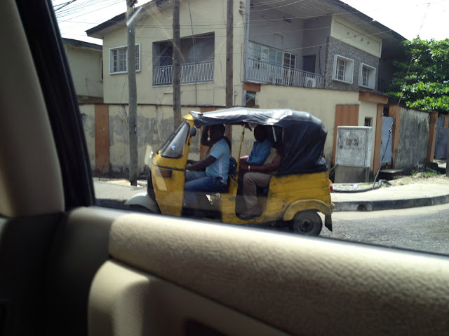 Three Wheel Taxi in Lagos, Nigeria