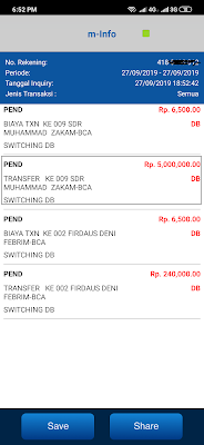 cara cek mutasi dari Aplikasi Mobile Banking BCA