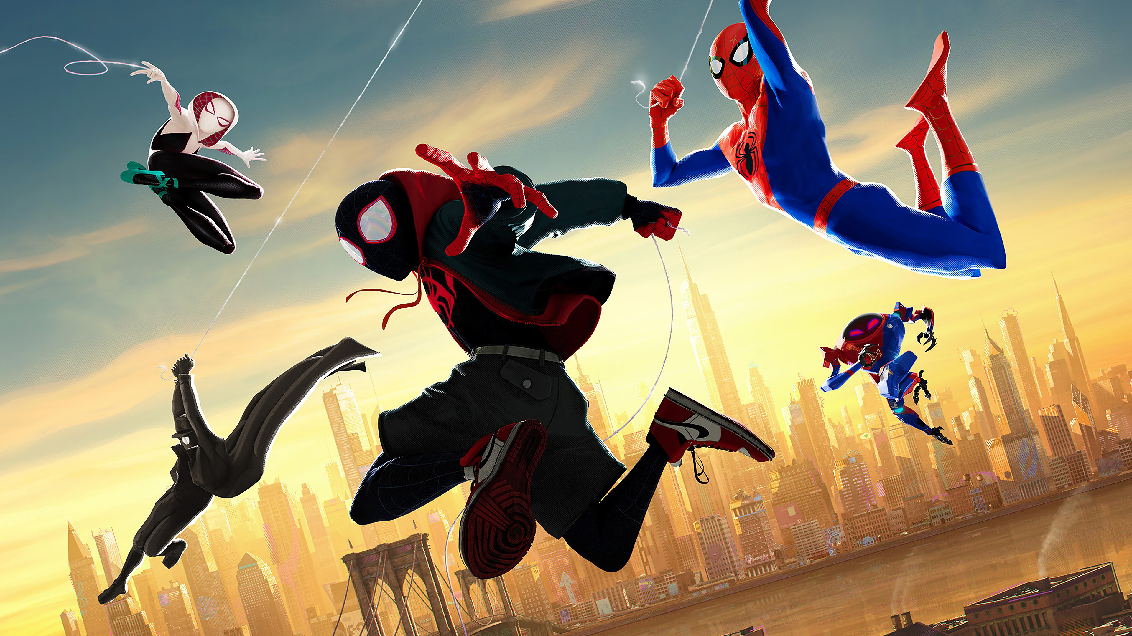 HD wallpaper: Spider-Man: Into the Spider-Verse, Animation, 4K