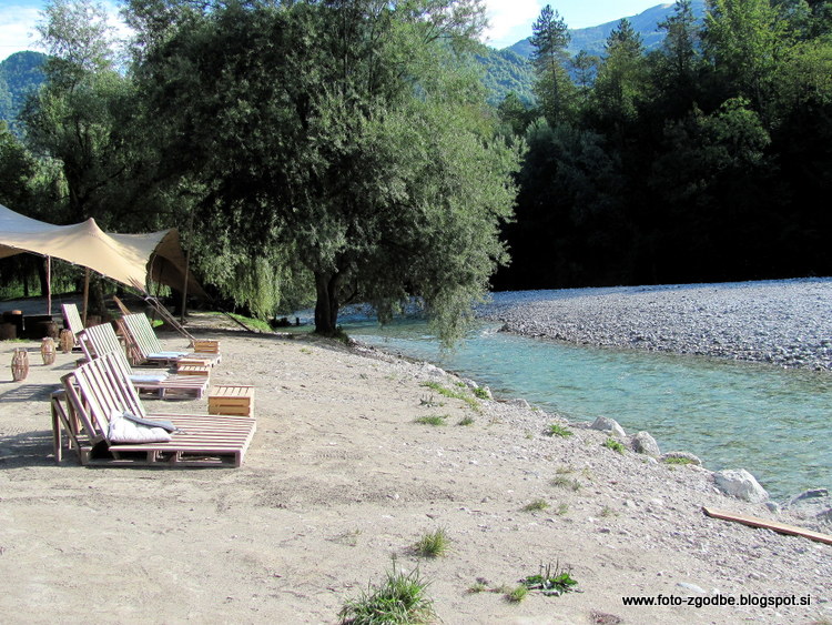 Tolmin, sotočje Soče in Tolminke Slovenija, S. Primorska, Posočje