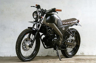 Modifikasi Scrambler Motor Yamaha Vixion