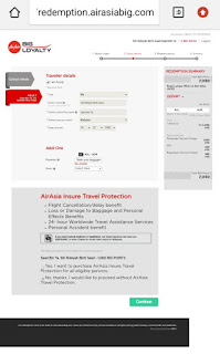 Cara untuk tebus (redeem) tiket flight Air Asia guna mata ganjaran Tune Talk (ToneExcel)