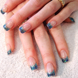 nail gel designs glam teenage nails french glitter manicure polish trends blogthis email summer