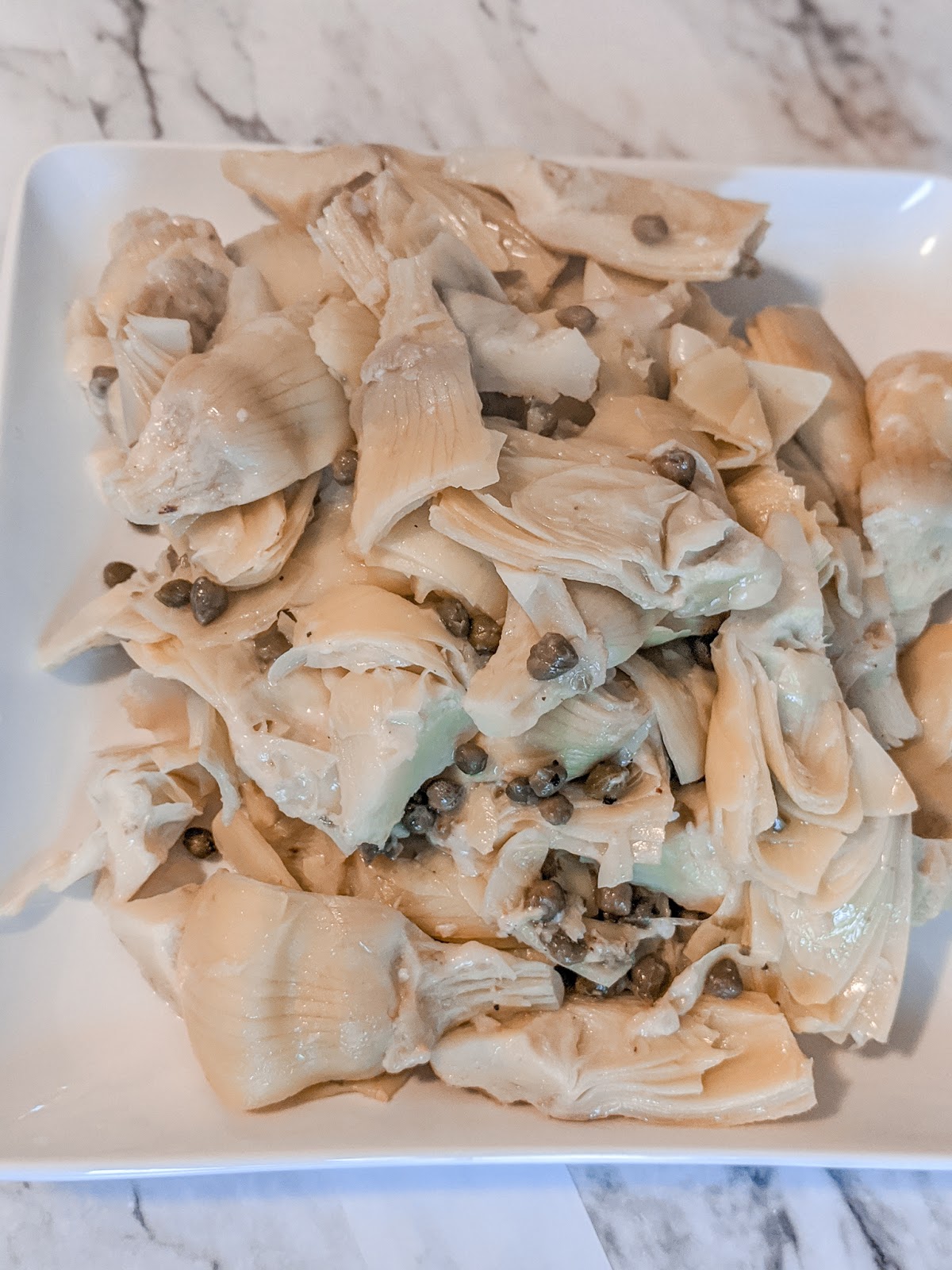 Don't Mind Our Mess Lemon Parmesan Artichoke Hearts