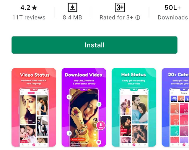 Full Screen Video Status App Explained in Hindi