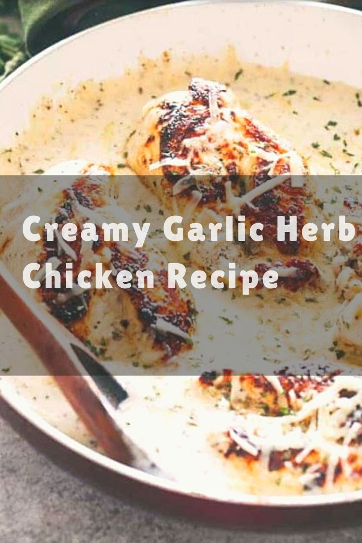 Creamy Garlic Herb Chicken Recipe Foodiepad