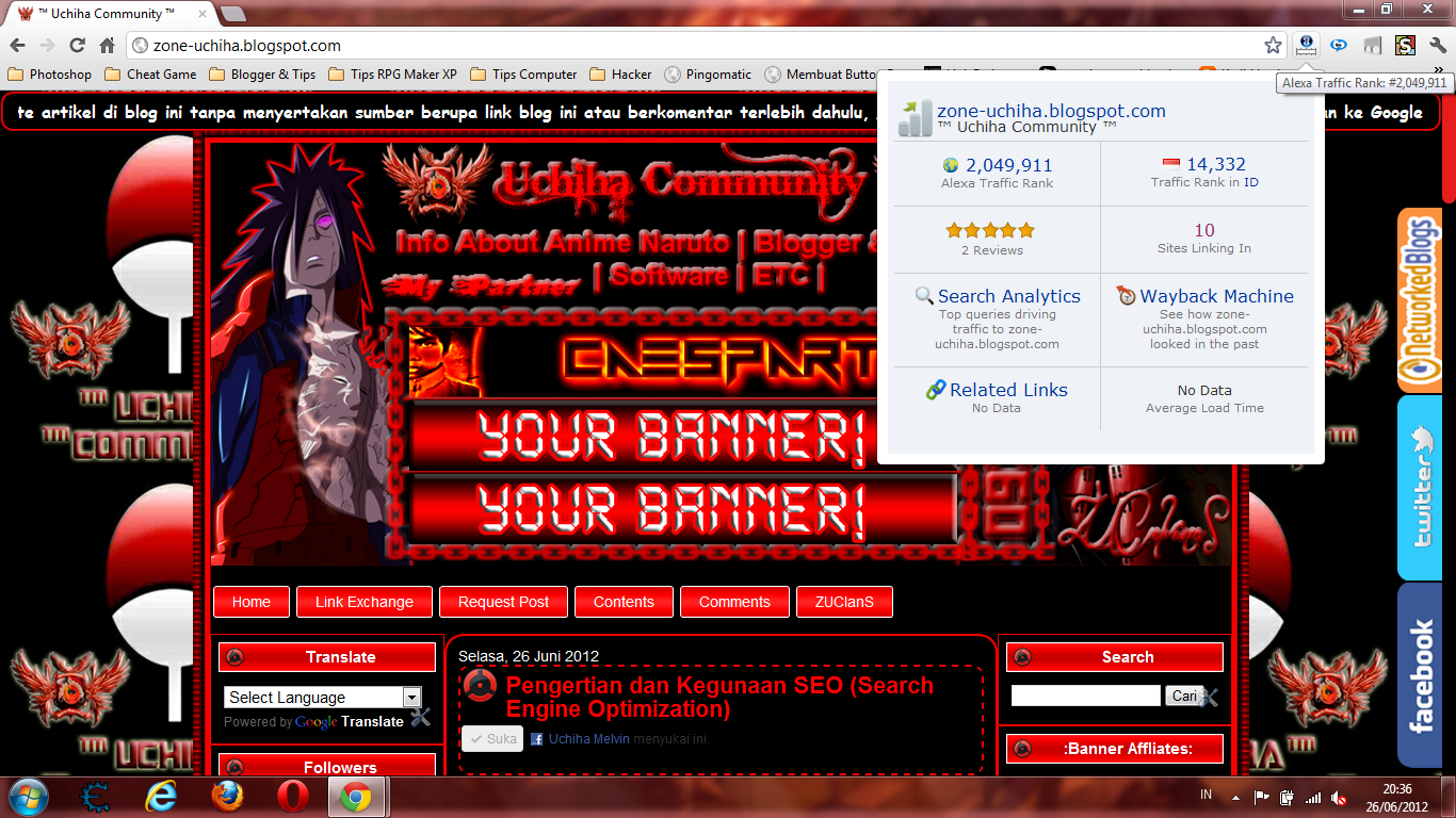 Cara Memasang Alexa Toolbar Pada Google Chrome.