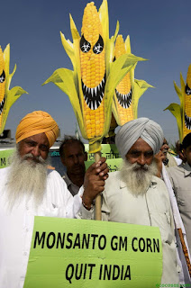 Manifestacion contra los productos de Monsanto