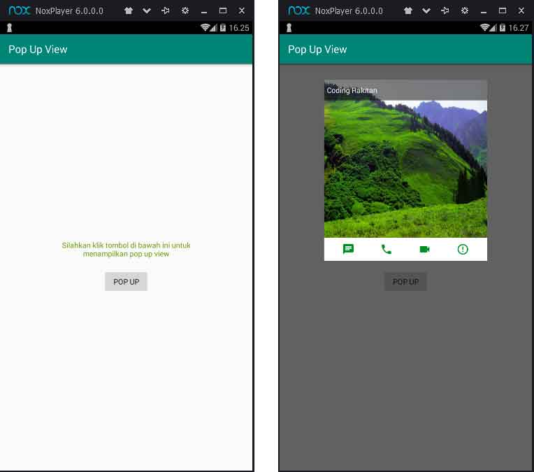 Cara Membuat Pop Up View Seperti Whatsapp di Android Studio ~ CODING  RAKITAN | INSPIRASI CODING TERUPDATE | android studio | laravel | php