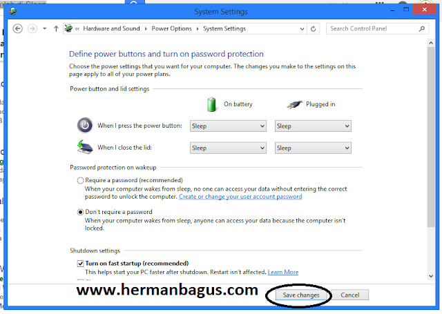 Cara Menghilangkan Password Windows 8 Setelah di Sleep Hermanbagus