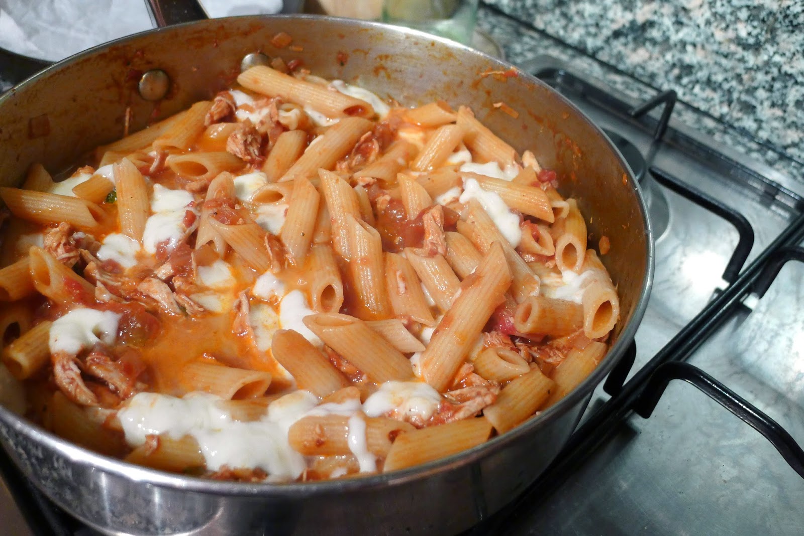 Culinary Adventures in London Chicken & Mozzarella Arrabbiata