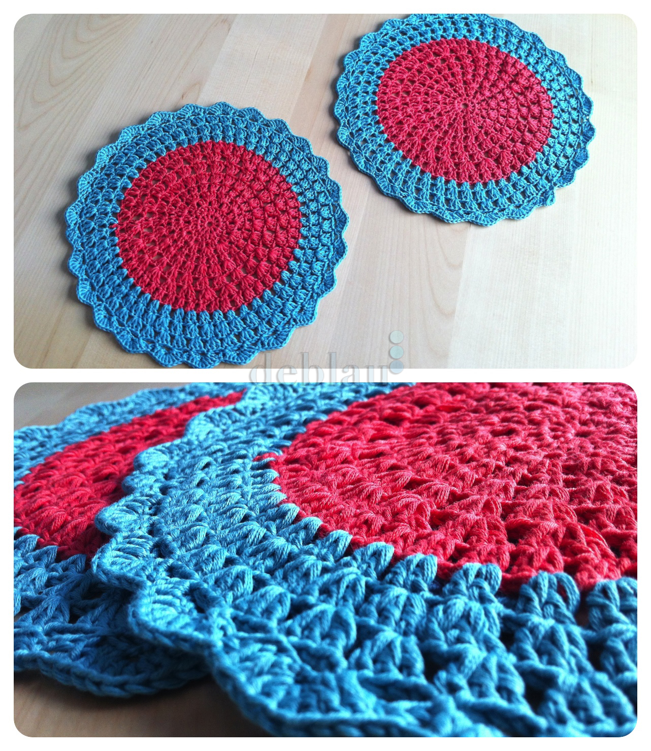 Deblau: Tapetes de crochet