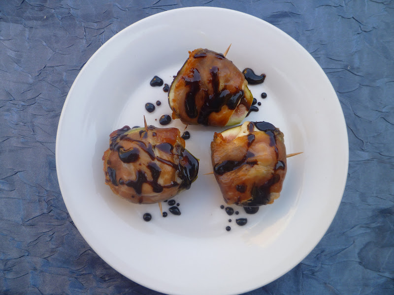 The Gourmet Student Baked Prosciutto Wrapped Figs Stuffed with Blue