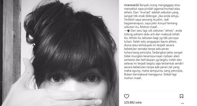 Rina Nose Dikabarkan Resmi Pindah Agama Katolik? Begini Tanggapannya