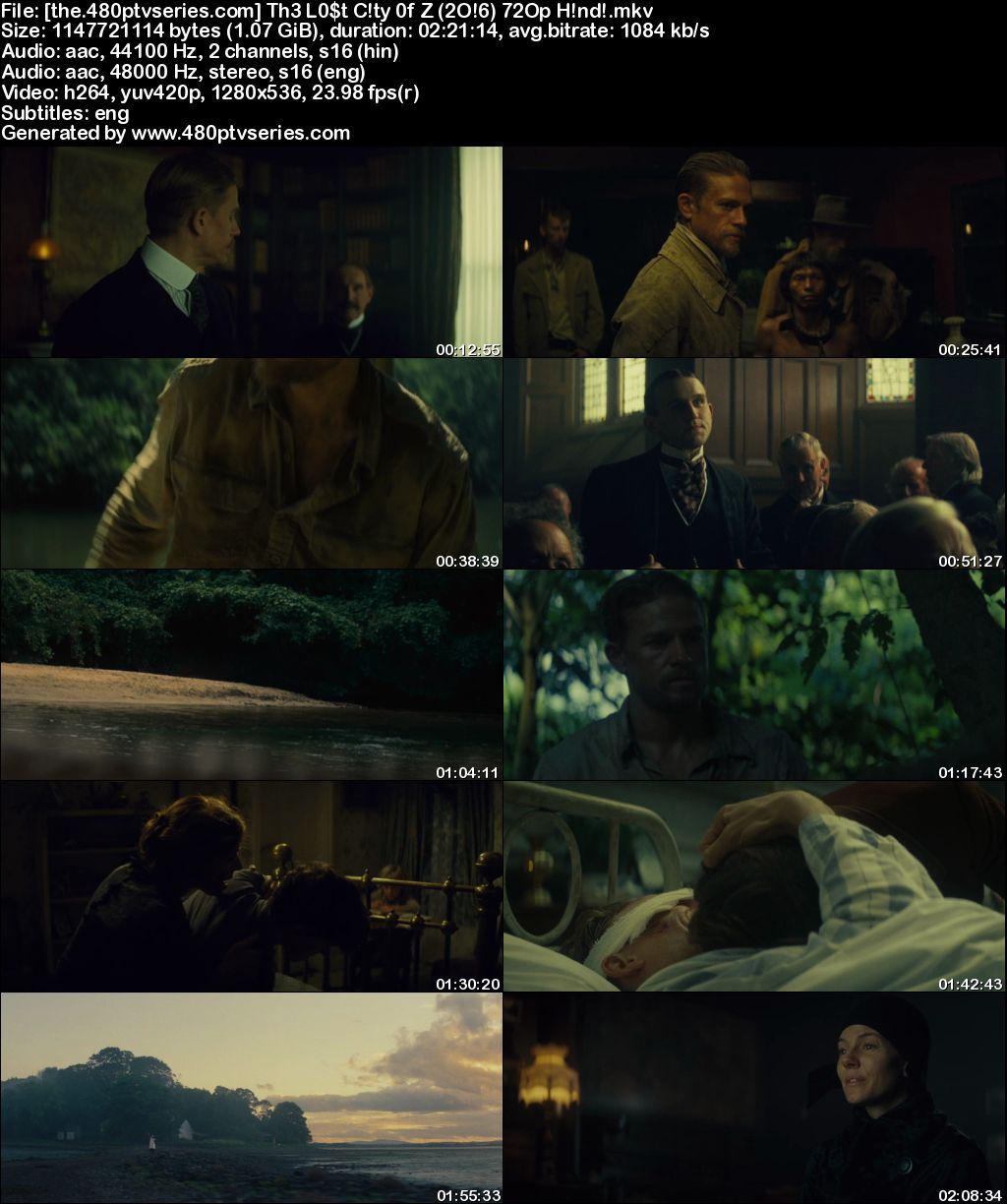 Watch Online Free The Lost City of Z (2016) Full Hindi Dual Audio Movie Download 480p 720p Bluray