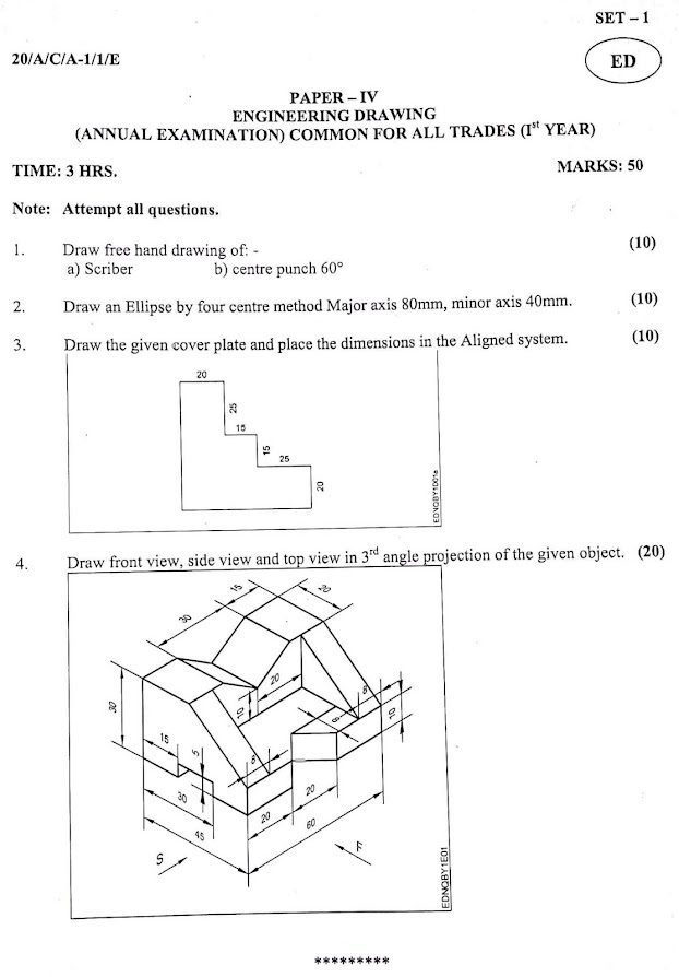 NCVT ITI Question Paper November 2020