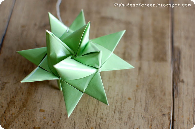 Origami froebel star, DIY paper star