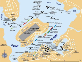 Map of Pearl Harbor before the 7 December 1941 raid worldwartwo.filminspector.com