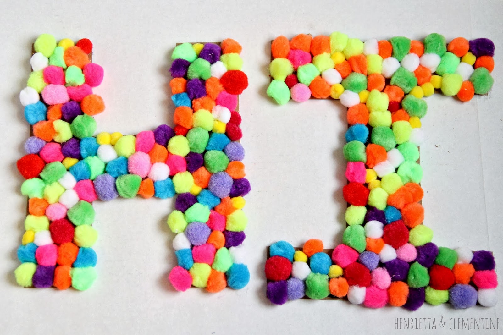 Henrietta & Clementine PomPom Letters