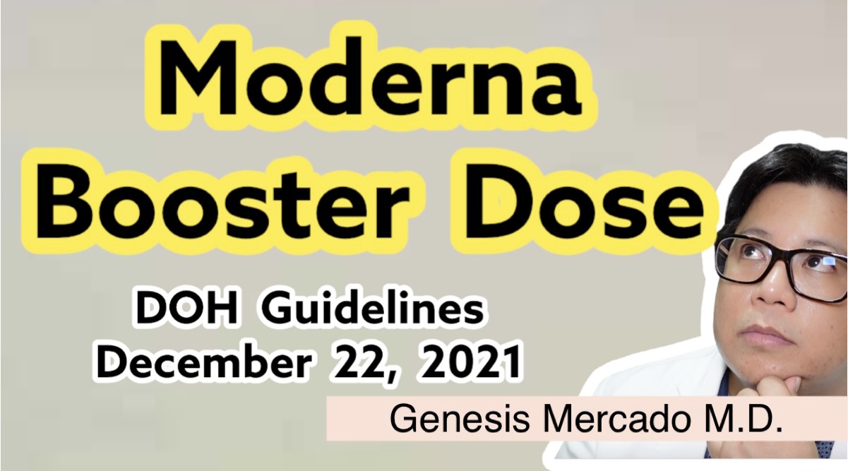 Moderna Booster Dose Combination and Interval DOH Guidelines December