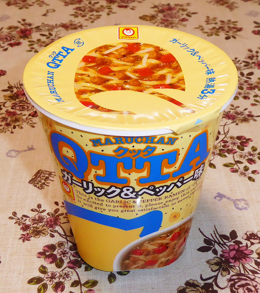【東洋水産】マルちゃんQTTA(クッタ)ガーリック&ペッパー味 めちゃくちゃスパイシー・胡椒辛い! 【東洋水産】マルちゃんQTTA(クッタ)ガーリック&ペッパー味 めちゃくちゃスパイシー・胡椒辛い!