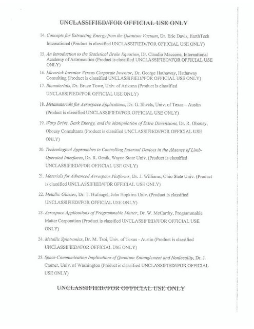 Pope DIRD 4 38 documentos filtrados revelan que Inteligencia de Defensa de los EEUU estudió OVNIs, Skinwalker Ranch, fenómenos paranormales, unidades warp y las armas láser