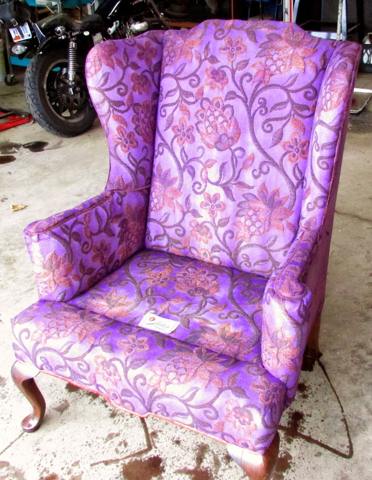 Wingback Chair Makeover Rustic & Refined