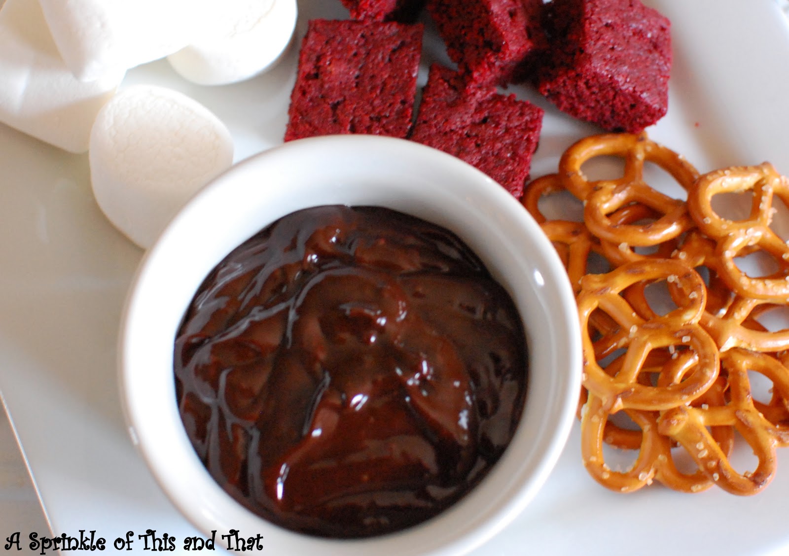 A Sprinkle of This and That Raspberry Chocolate Fondue