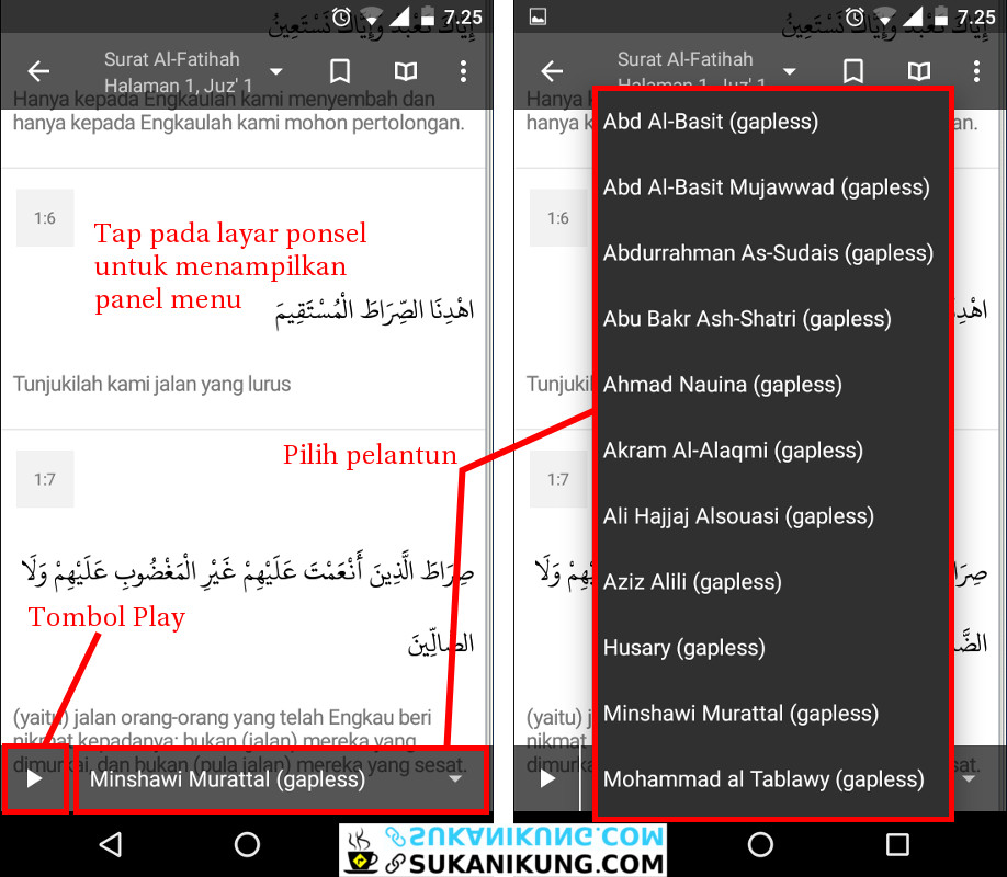 Quran For Android, Al-Qur’an Digital Lengkap Untuk Android (Bagian #2 - Audio) - www.sukanikung.com