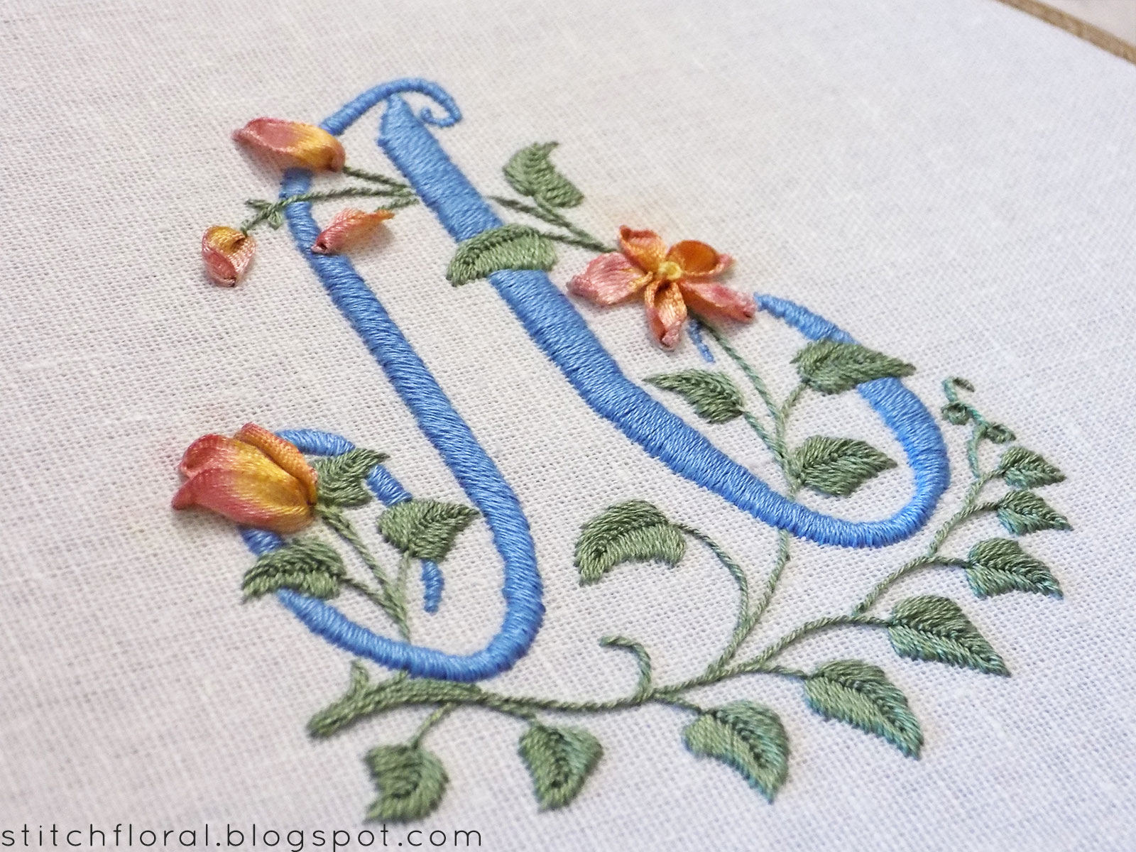 Embroidery Letters - Flower Hand Embroidery Letters Page 1 Line 17qq ...