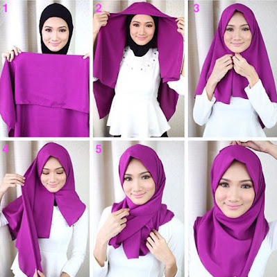 tutorial hijab wisuda segi empat satu warna tutorial hijab wisuda segi empat satu warna
