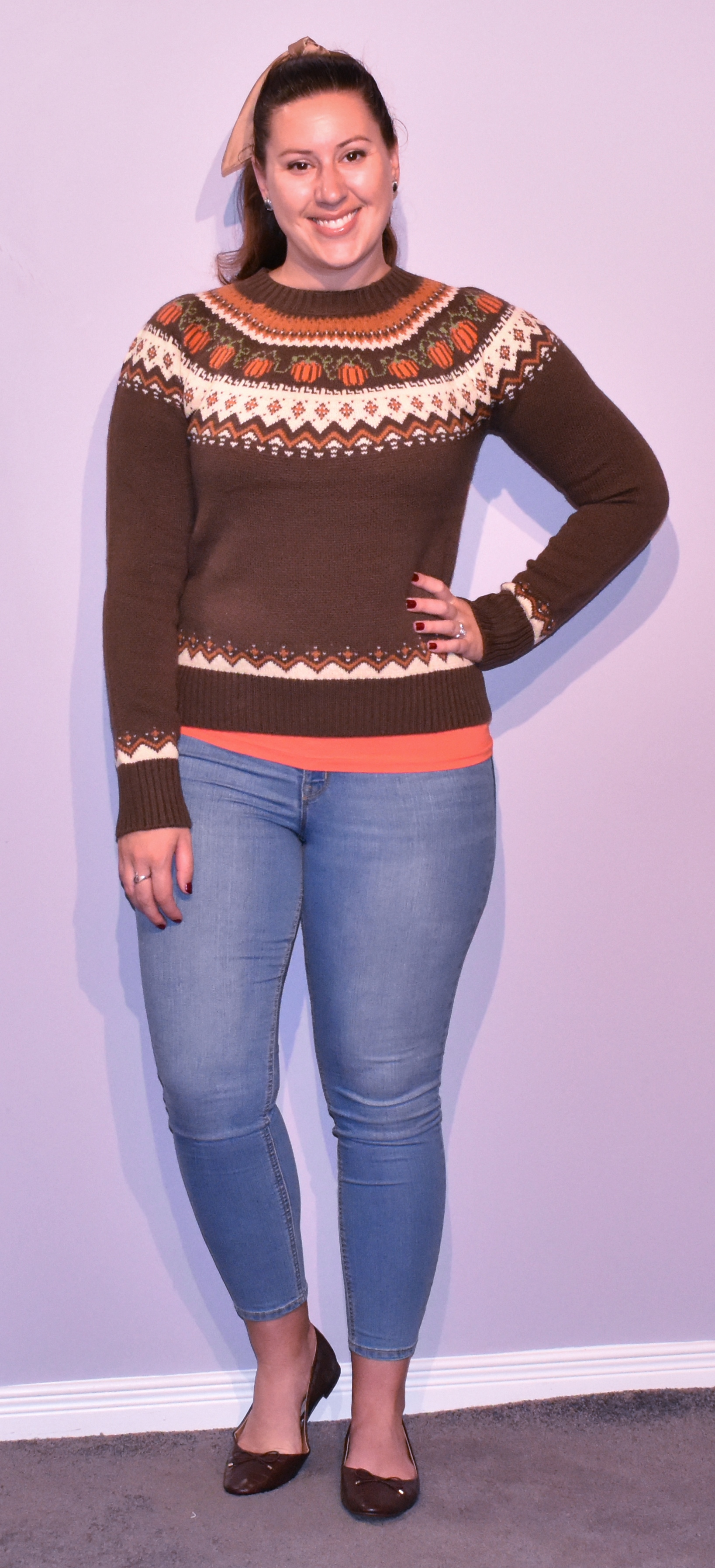fall pumpkin sweater