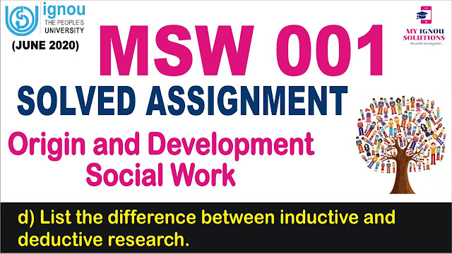 msw 001,  ms social work, solved assignment
