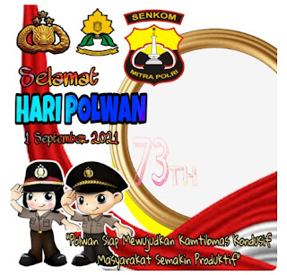 Twibbon selamat hari polwan 73 - kanalmu