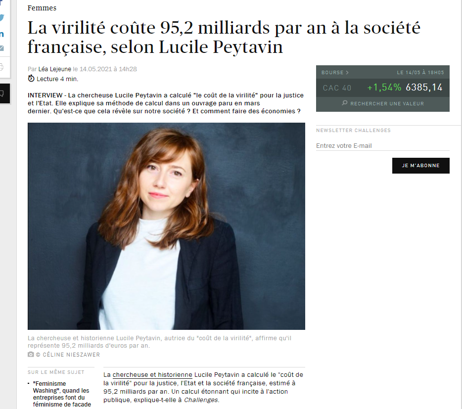 Le Coût De La Virilité Lucile Peytavin Ostracisme