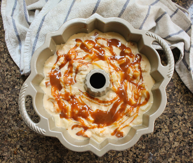 Food Lust People Love Toffee Apple Bread Pudding Bundt BundtBakers