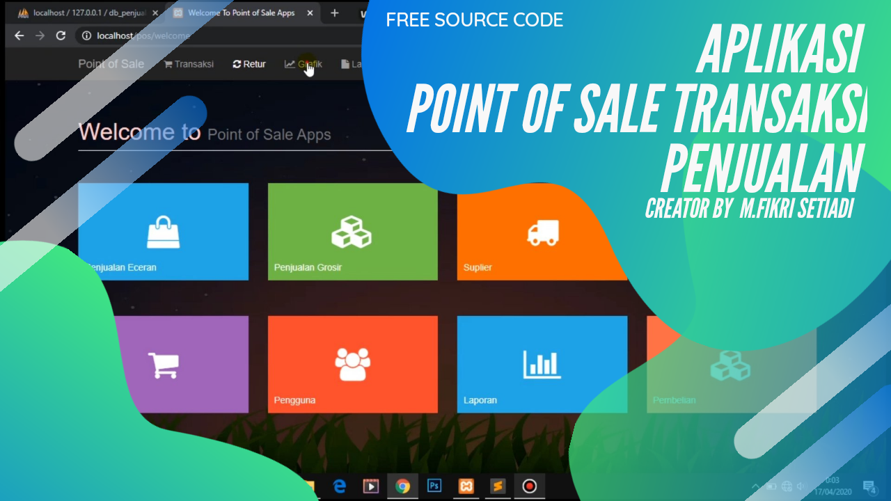 Aplikasi POS Transaksi Penjualan Berbasis Web - Source code gratis