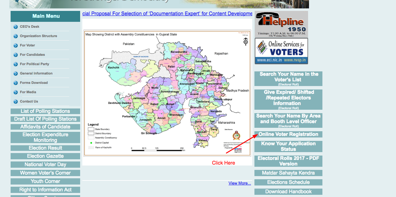 Voter Card Registration in Gujarat State Online and Offline Methods