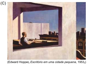 Edward Hopper. Escritorio em uma cidade pquena, 1953 Edward Hopper. Escritorio em uma cidade pquena, 1953