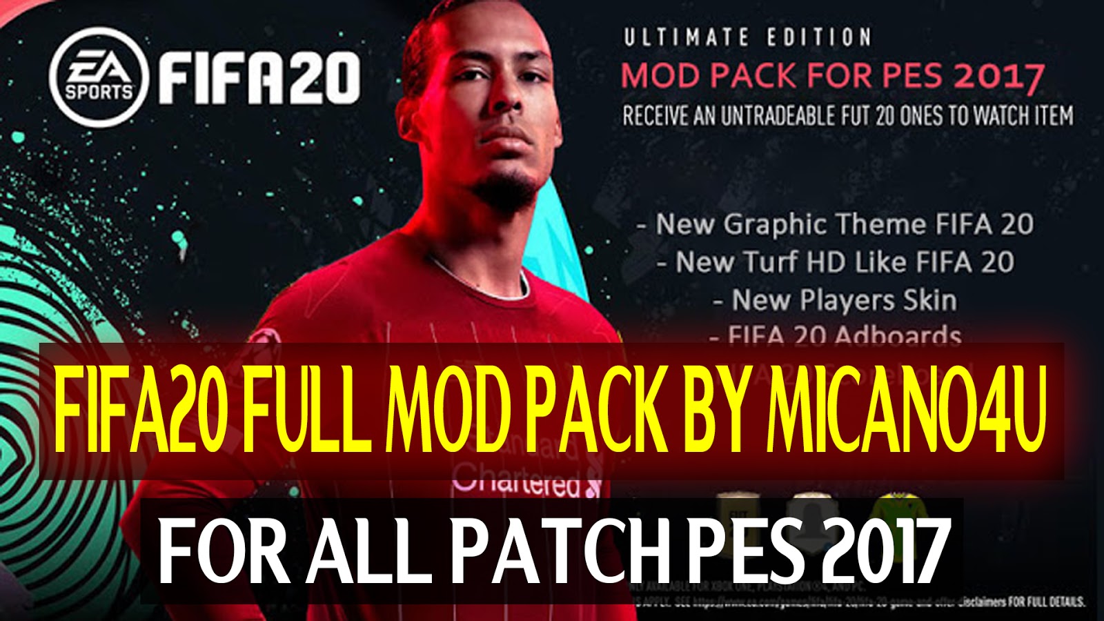 Pes2017 Fifa 20 Full Mod Pack Graphic Menu Pitch Pes Patch Fifa Patch Android