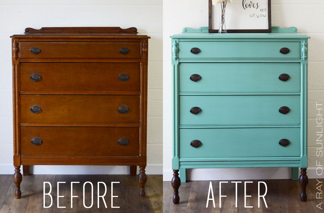 Teal Highboy Dresser With Dark Stained Legs A Ray Of Sunlight Teal Highboy Dresser With Dark Stained Legs
