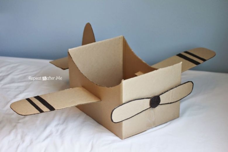 The Cutest Cardboard Box Crafts For Kids Messy Little Monster